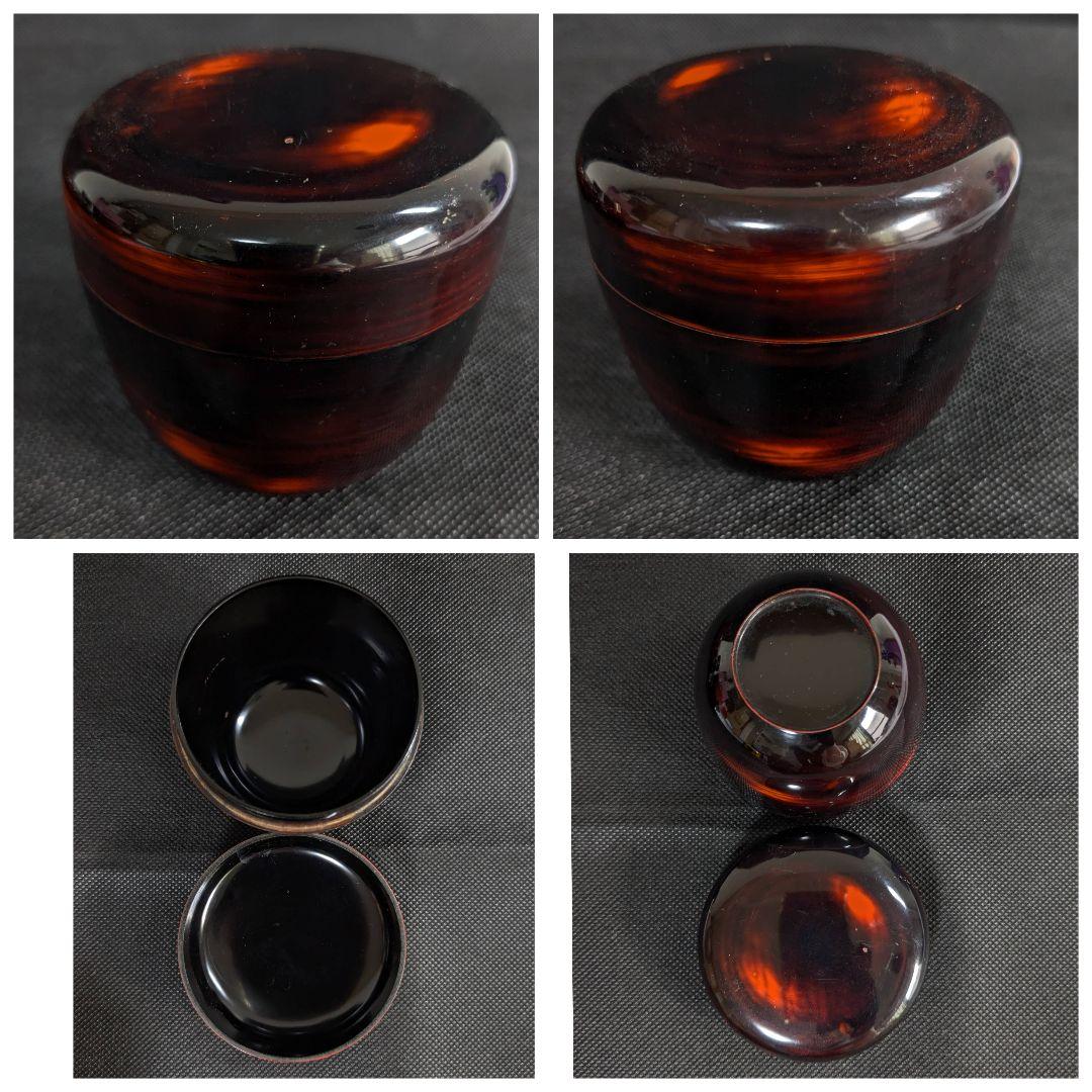 茶道具 棗 蒔絵 8点 まとめ売り 黒 赤 朱色