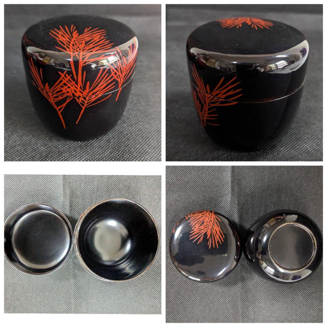 茶道具 棗 蒔絵 8点 まとめ売り 黒 赤 朱色