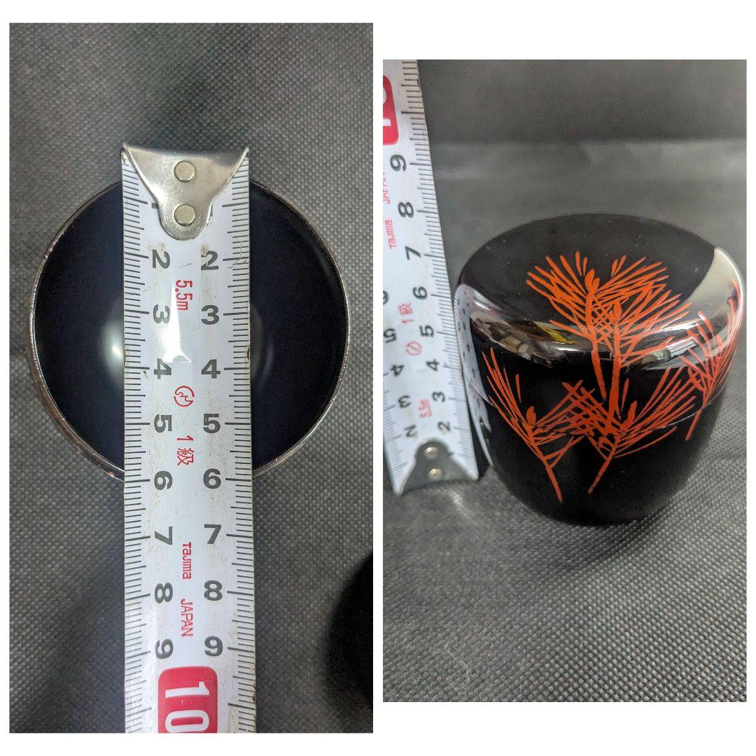 茶道具 棗 蒔絵 8点 まとめ売り 黒 赤 朱色