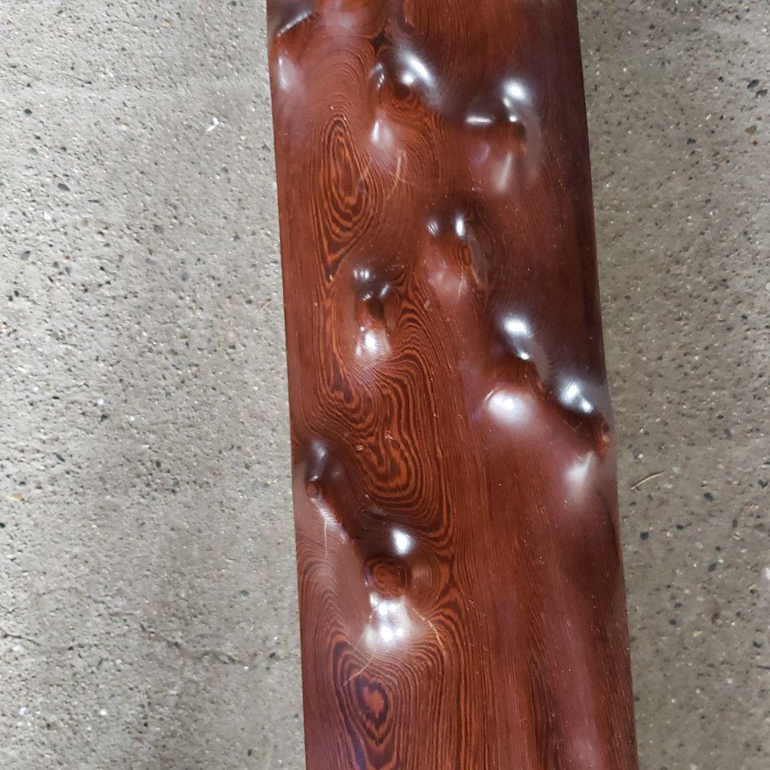 床柱　黒檀？　紫檀？　無垢　中古品