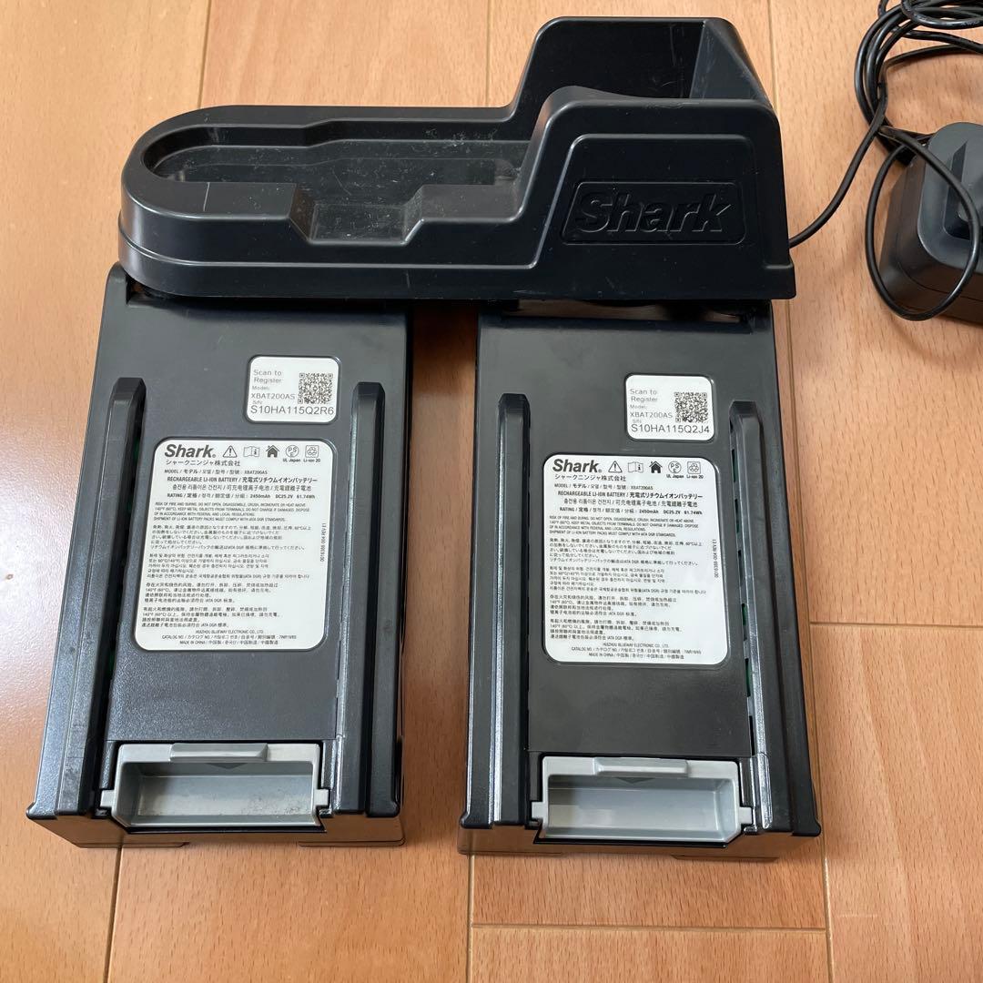 シャーク エヴォフレックス リチウムイオンバッテリー 充電ドック付　ヘッドノズル