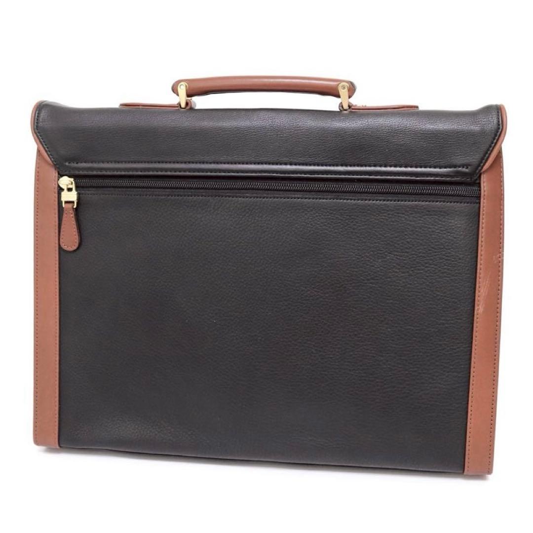 バレンシアガ ブリーフケース ペイズリー柄　レザー ロゴ型押し 黒