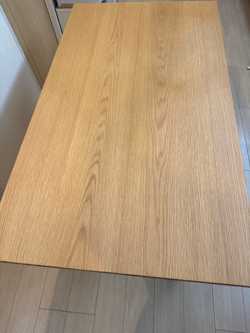 ドキンちゃん　無印良品　木製テーブル　ダイニングこたつ