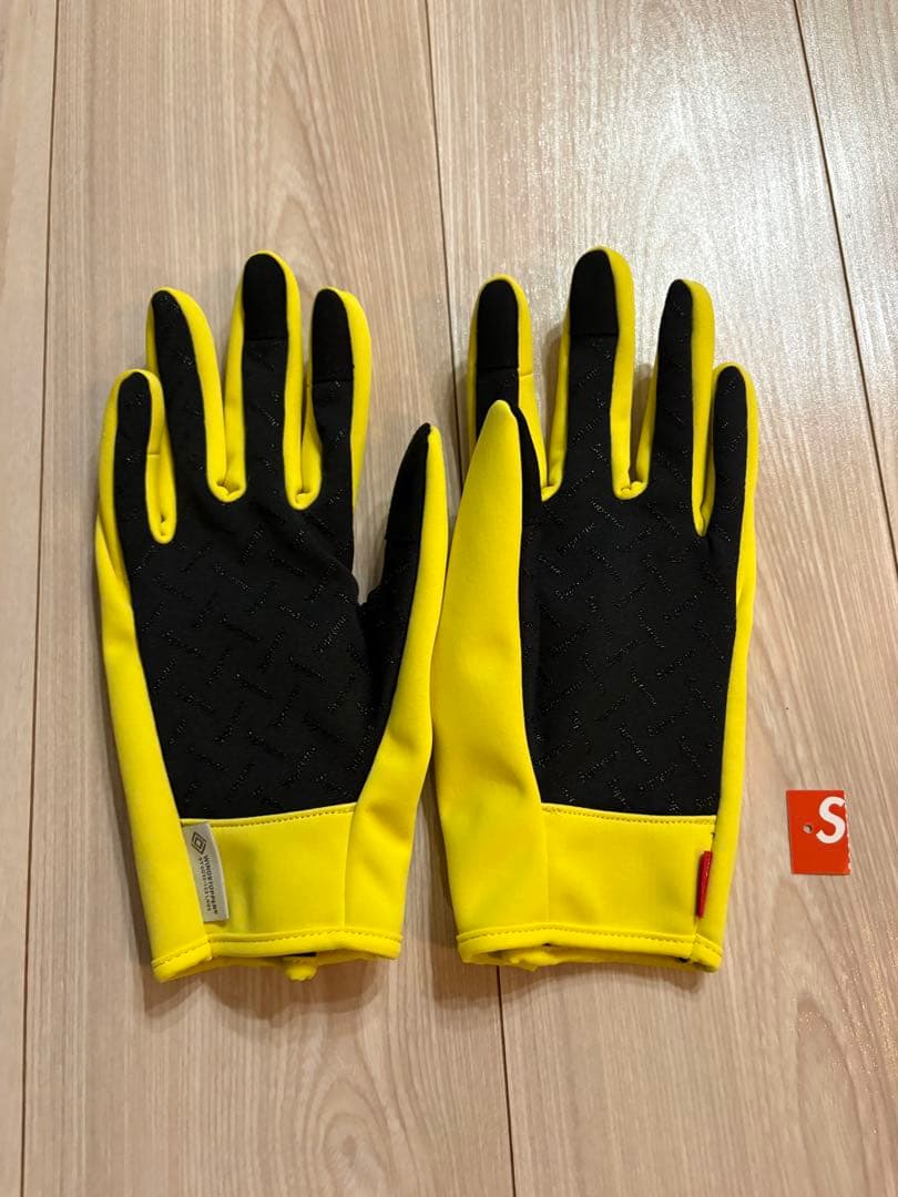 supreme 25AW WINDSTOPPER Zip Gloves 黄色 L