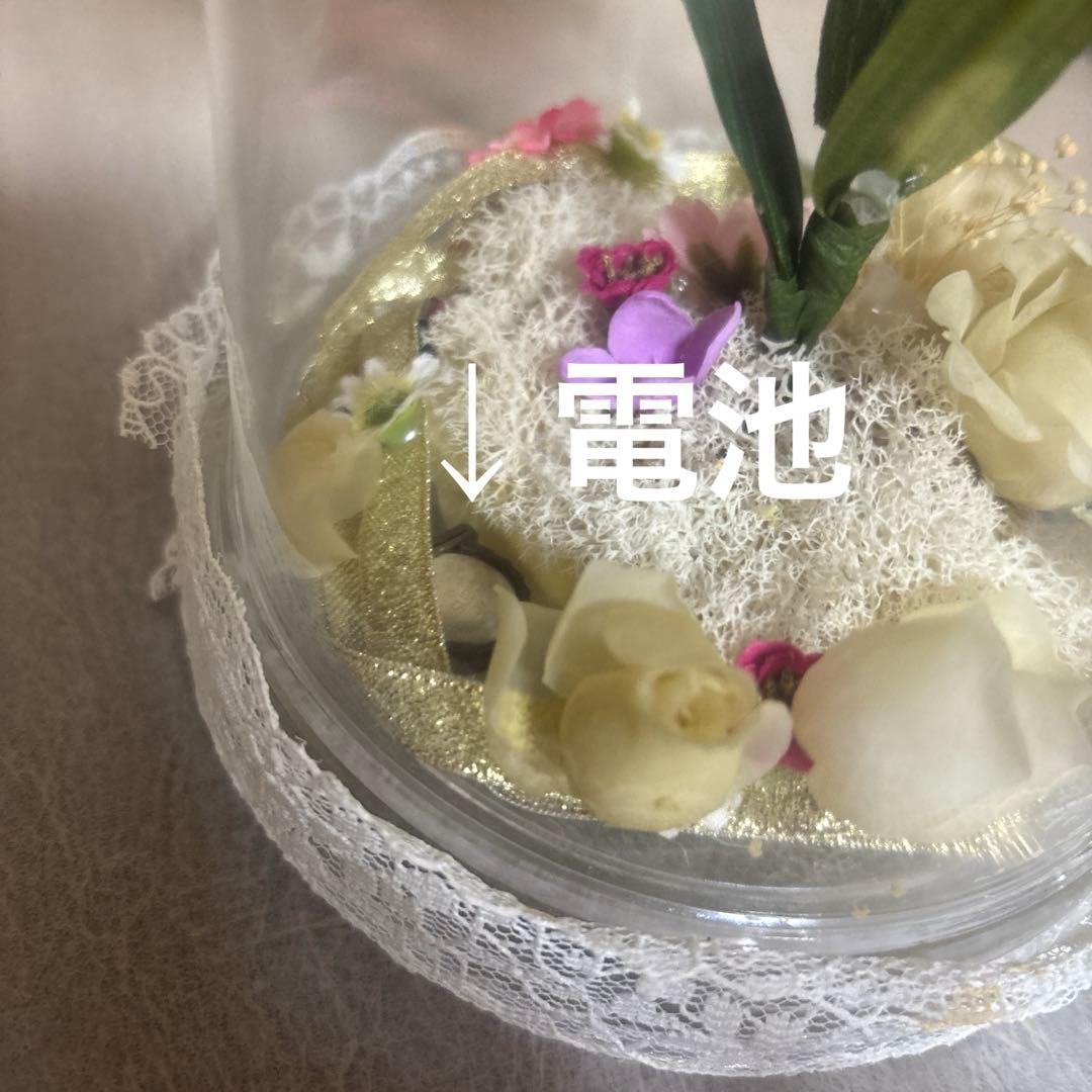 【1点もの】塔の上のラプンツェル　魔法の花　光る卓上インテリア