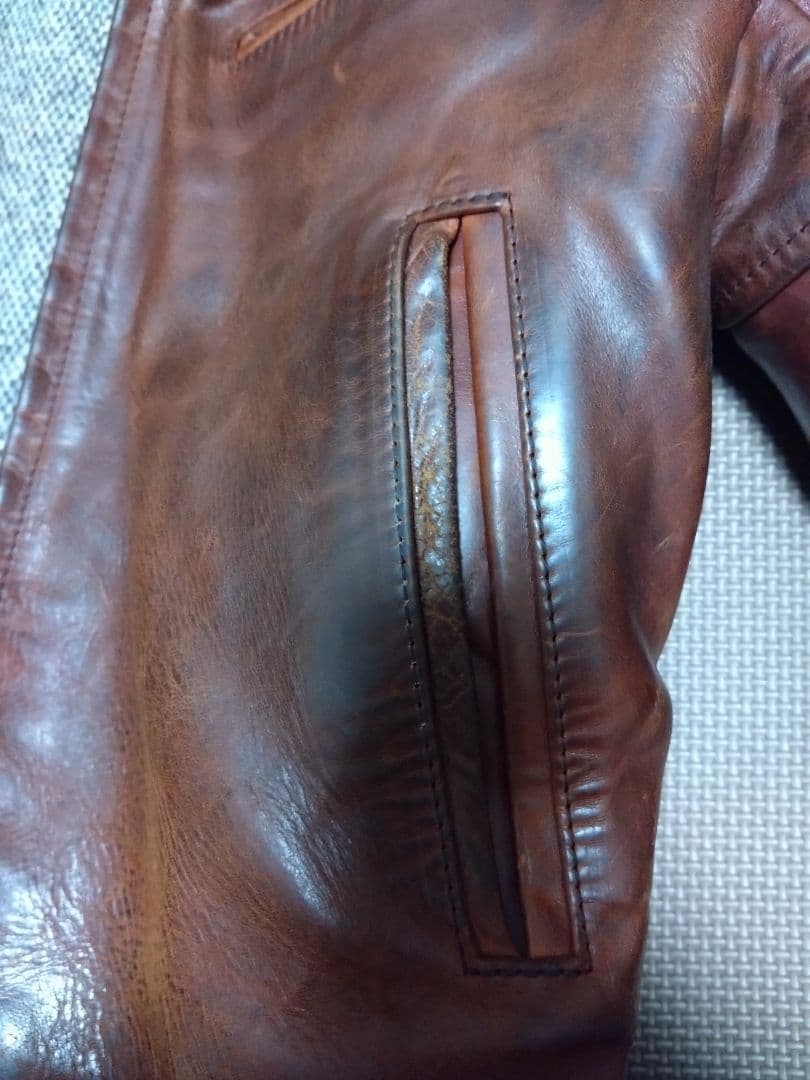 値下げ交渉可　エアロレザー　サイズ38　ライダースジャケット