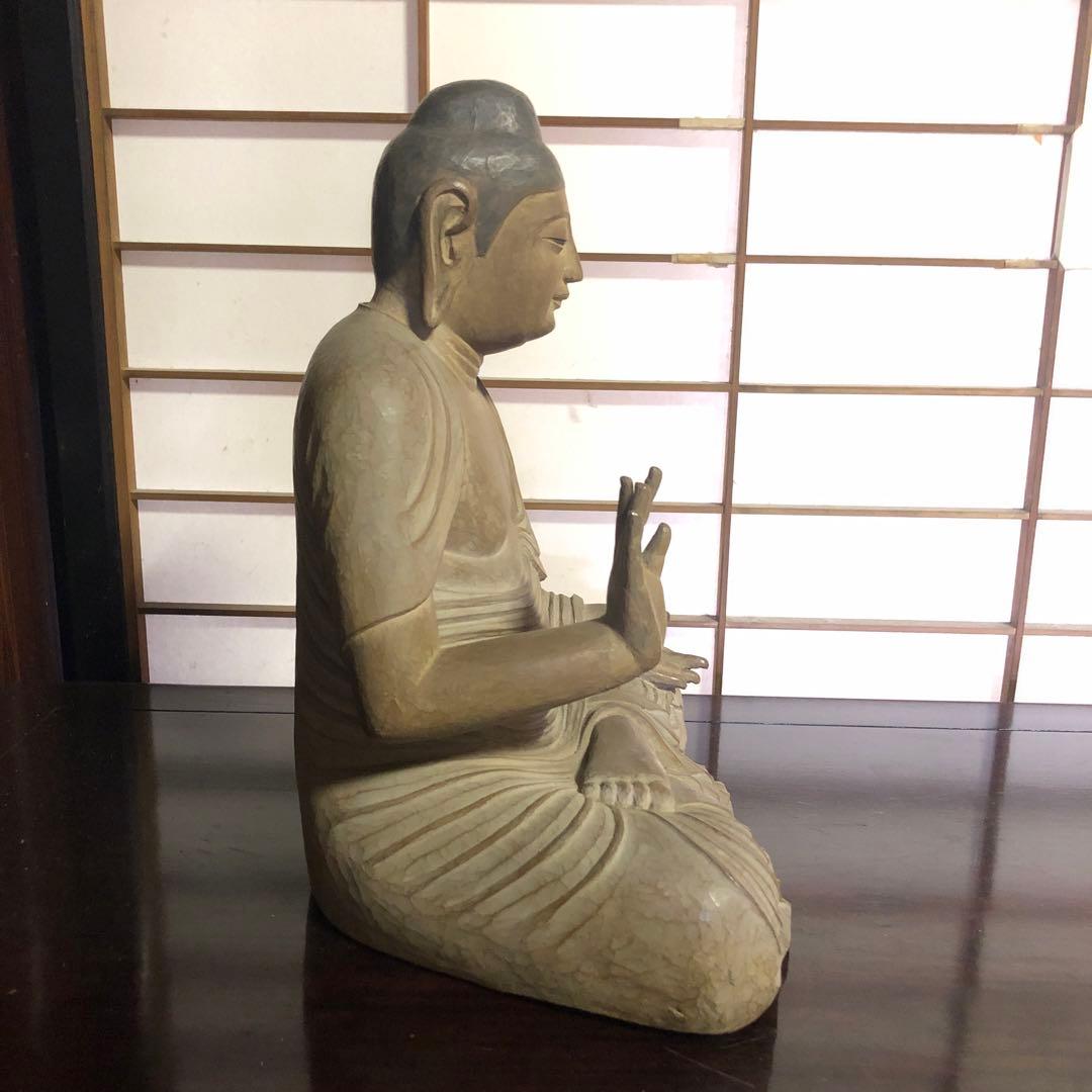 蔵の中にあった貞観様式の坐像仏