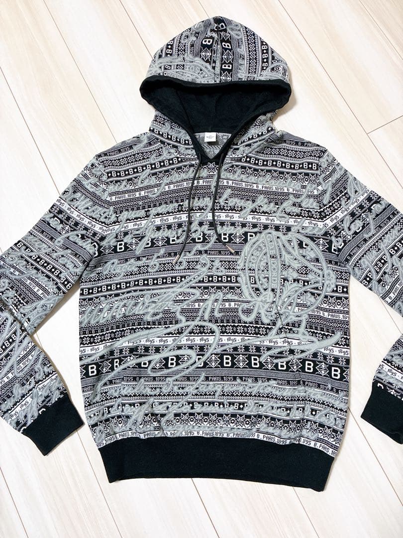 【ベルルッティ】幾何学模様 フード付きパーカー