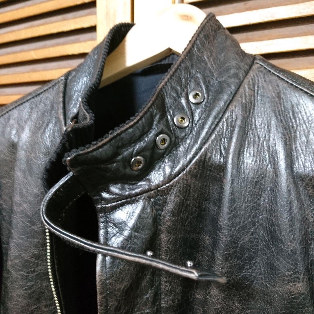 ダナ・キャラン【 DKNY 】レザー ライダース ジャケット