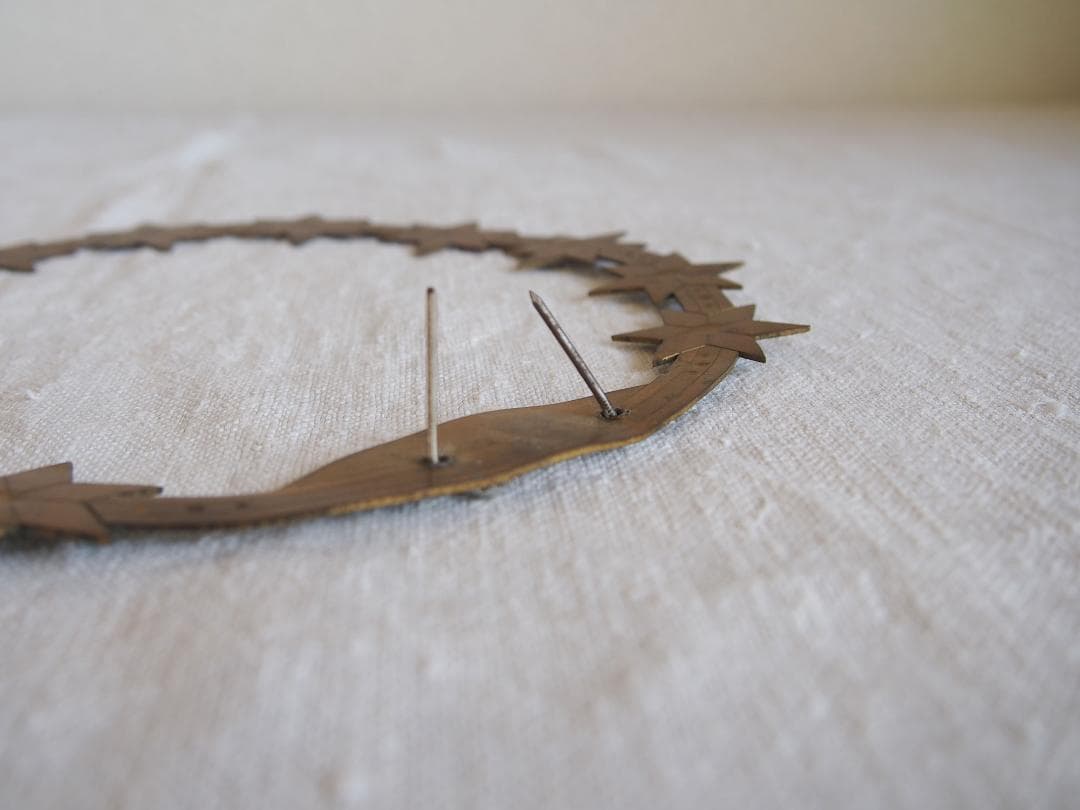 聖母マリア像につける星のついた光輪 直径20.2cm カトリック彫像用/K347