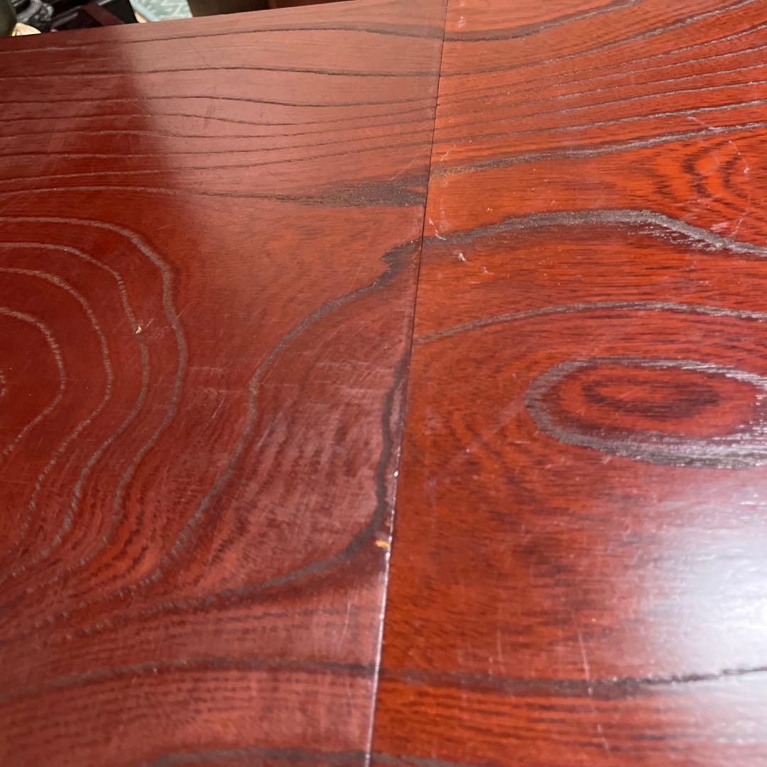 アンティーク和風 折りたたみ文机 3引き出し