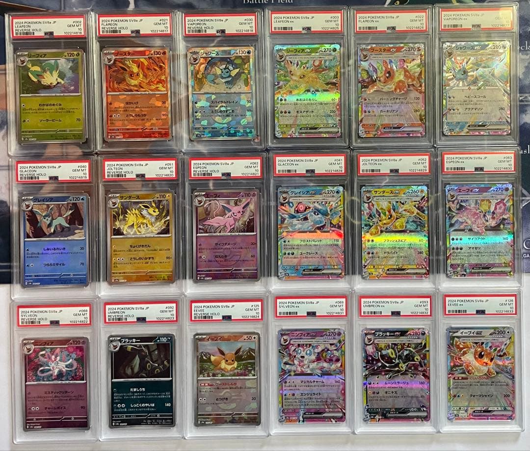 と*ん様 テラスタルフェス　ブイズ　モンボミラー＆RR PSA10 18連番