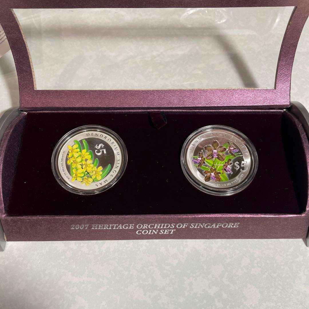 シンガポール銀貨　5ドル　999fine silver