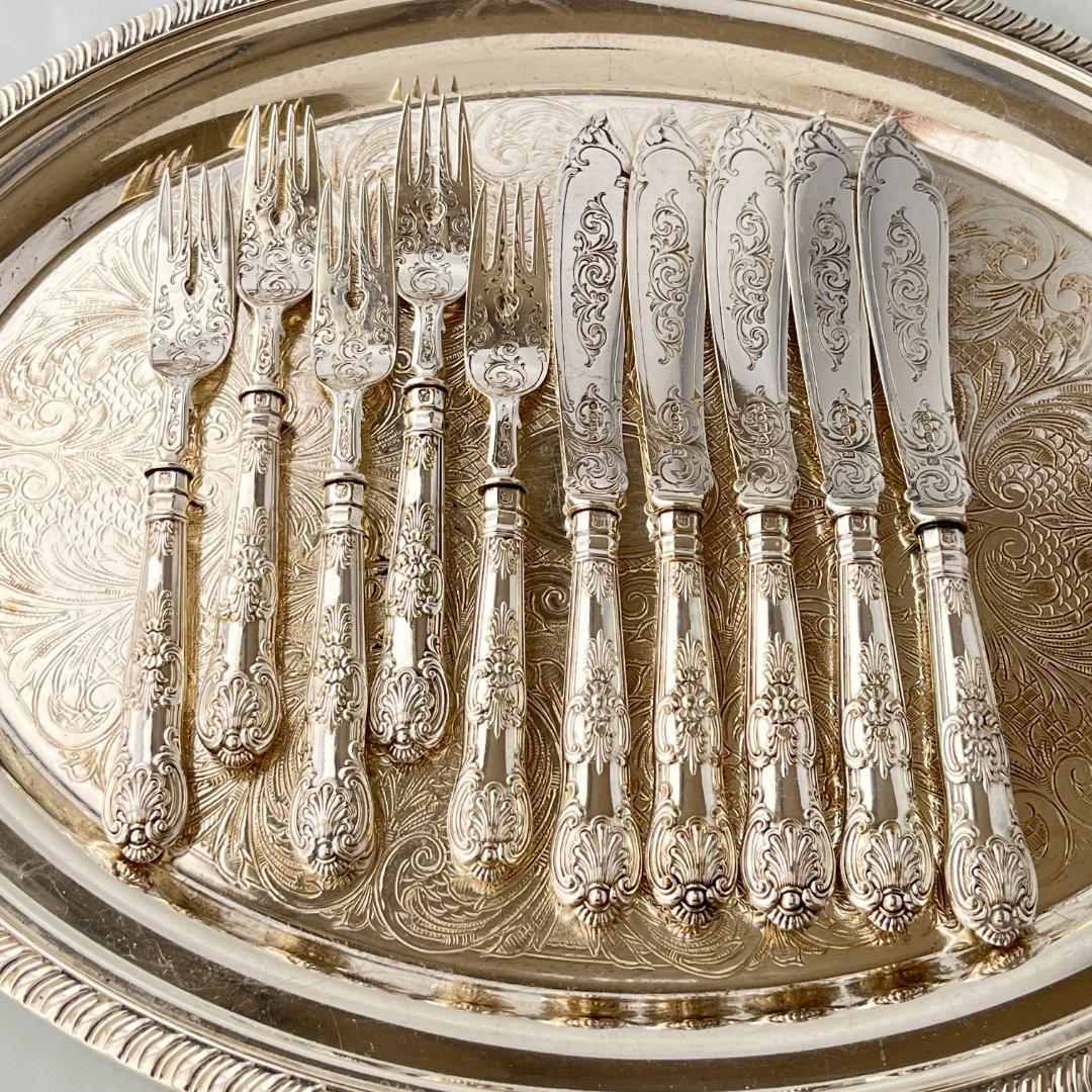 【John Gough】 キングスパターンのナイフ/フォーク 豪奢！！