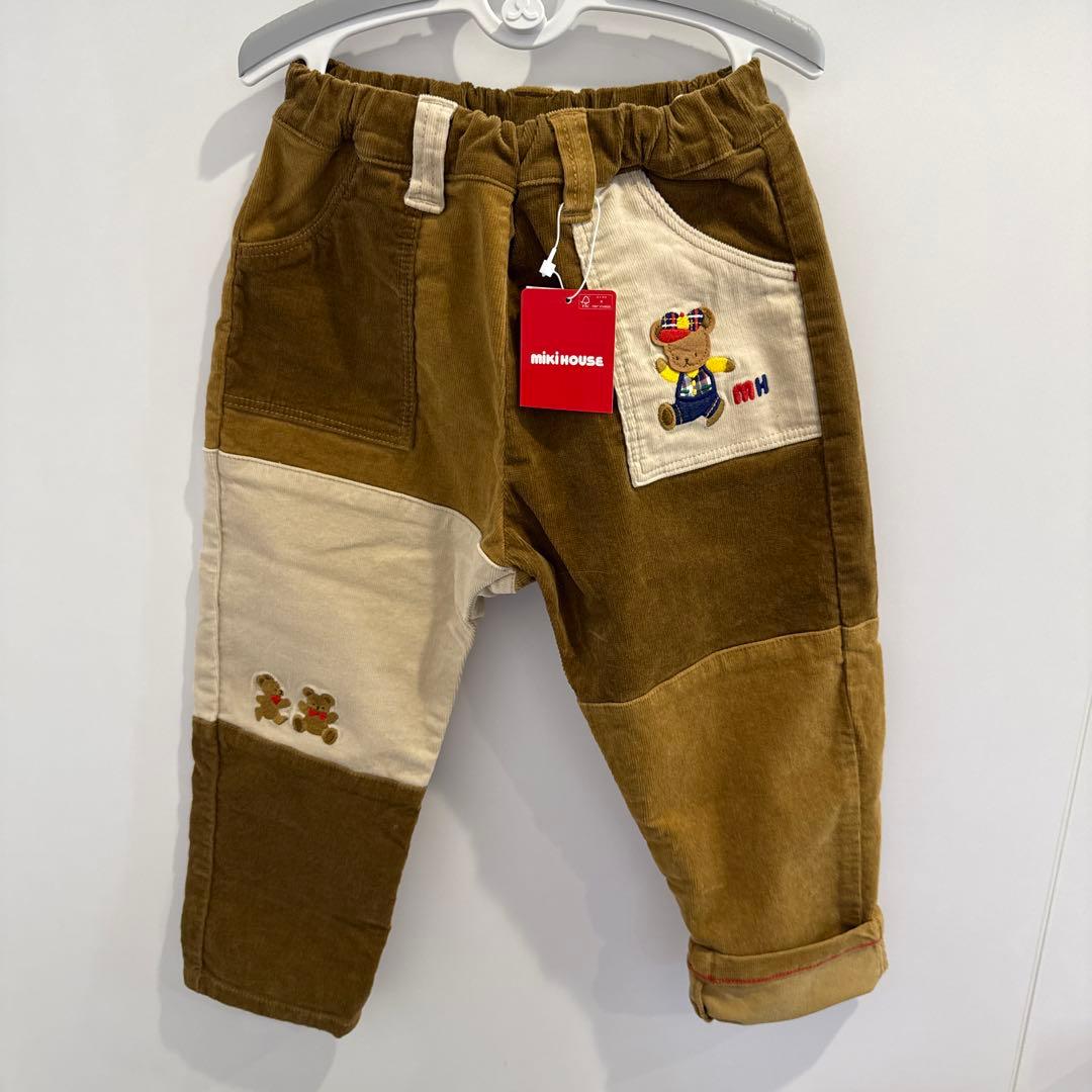 【美品】ミキハウスベア　コーデュロイパンツ　長ズボン 100 秋冬