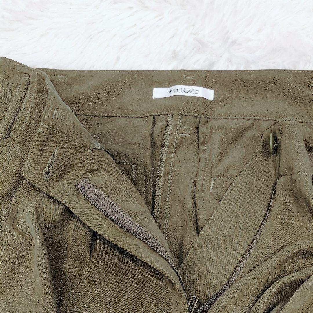 2024SS 完売品✨ウィムガゼット バックサテンカーゴパンツ グリーン