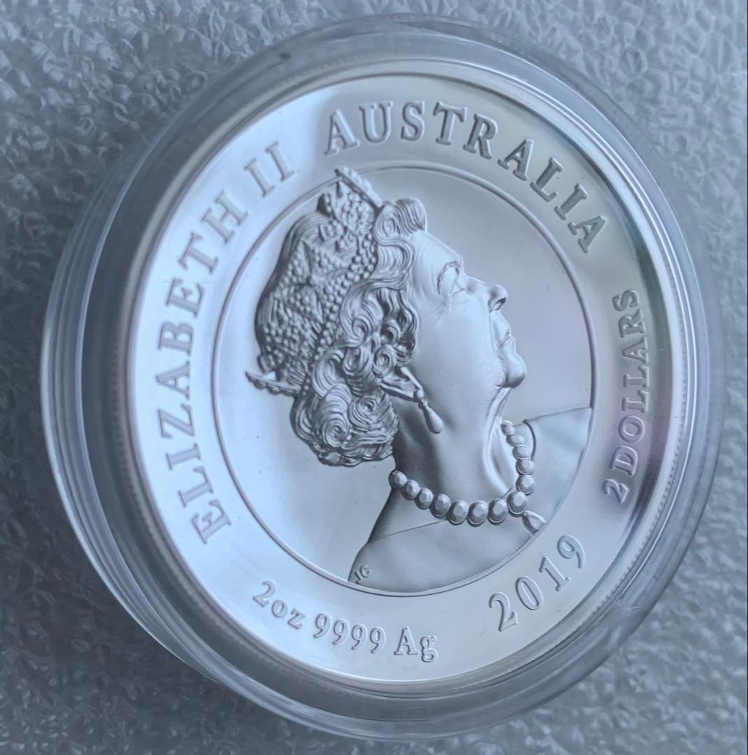 リ*ゴ様 ダブルドラゴン　ハイレリーフプルーフ2oz銀貨