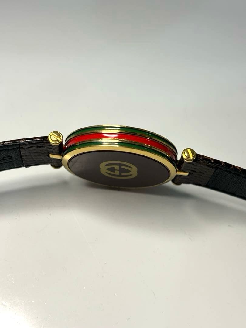 【新品電池】GUCCI グッチ シェリーライン ユニセックス ヴィンテージ腕時計