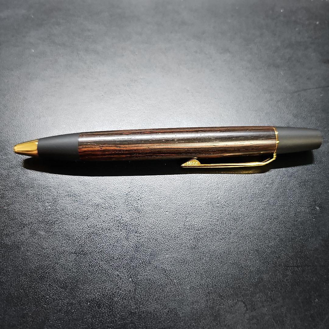 野原工芸 ロータリーボールペン ハラカンダとイタリアンレザーケース