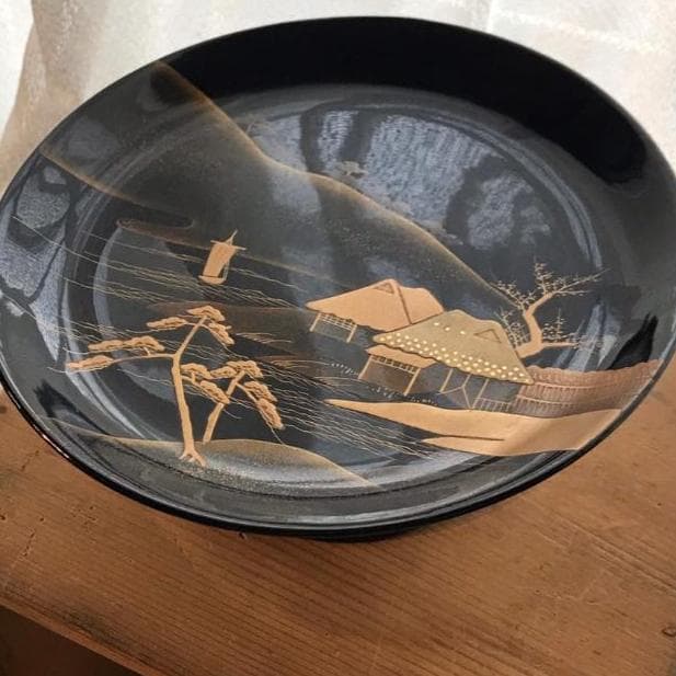 蒔絵　菓子器　一対　高足　共箱