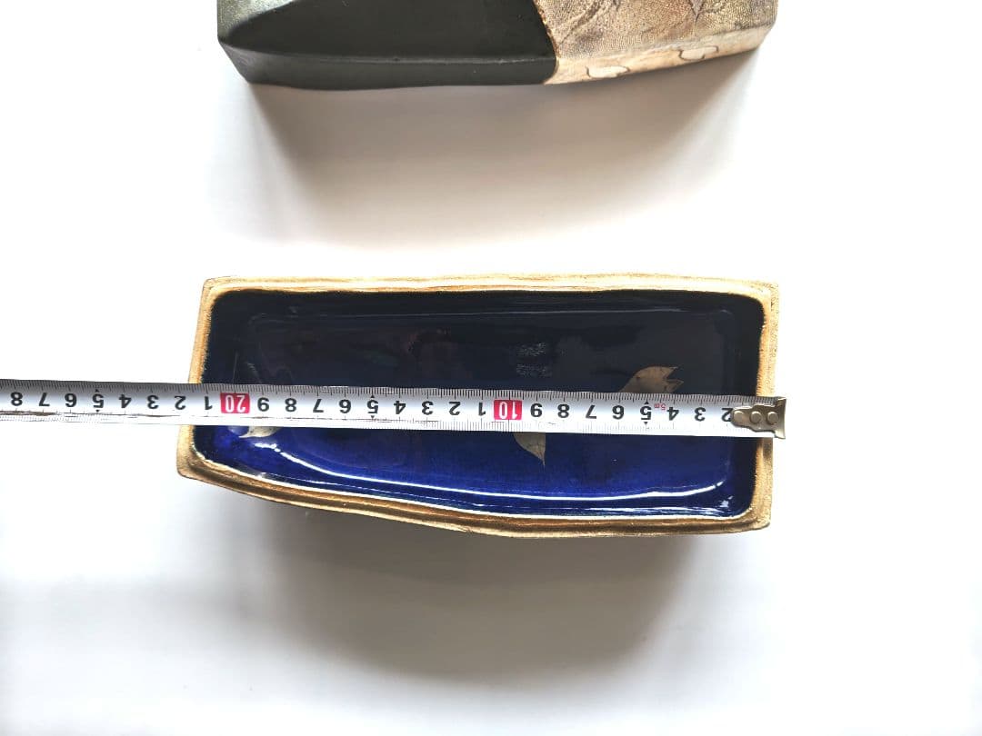 期間限定お値下げ中！！　新品未使用！！　島田恭子作　櫻　蓋物　布目金彩　益子焼