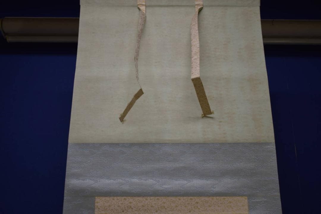 真作/橋本静水/カレイ図/桐共箱付/布袋屋掛軸HJ-19