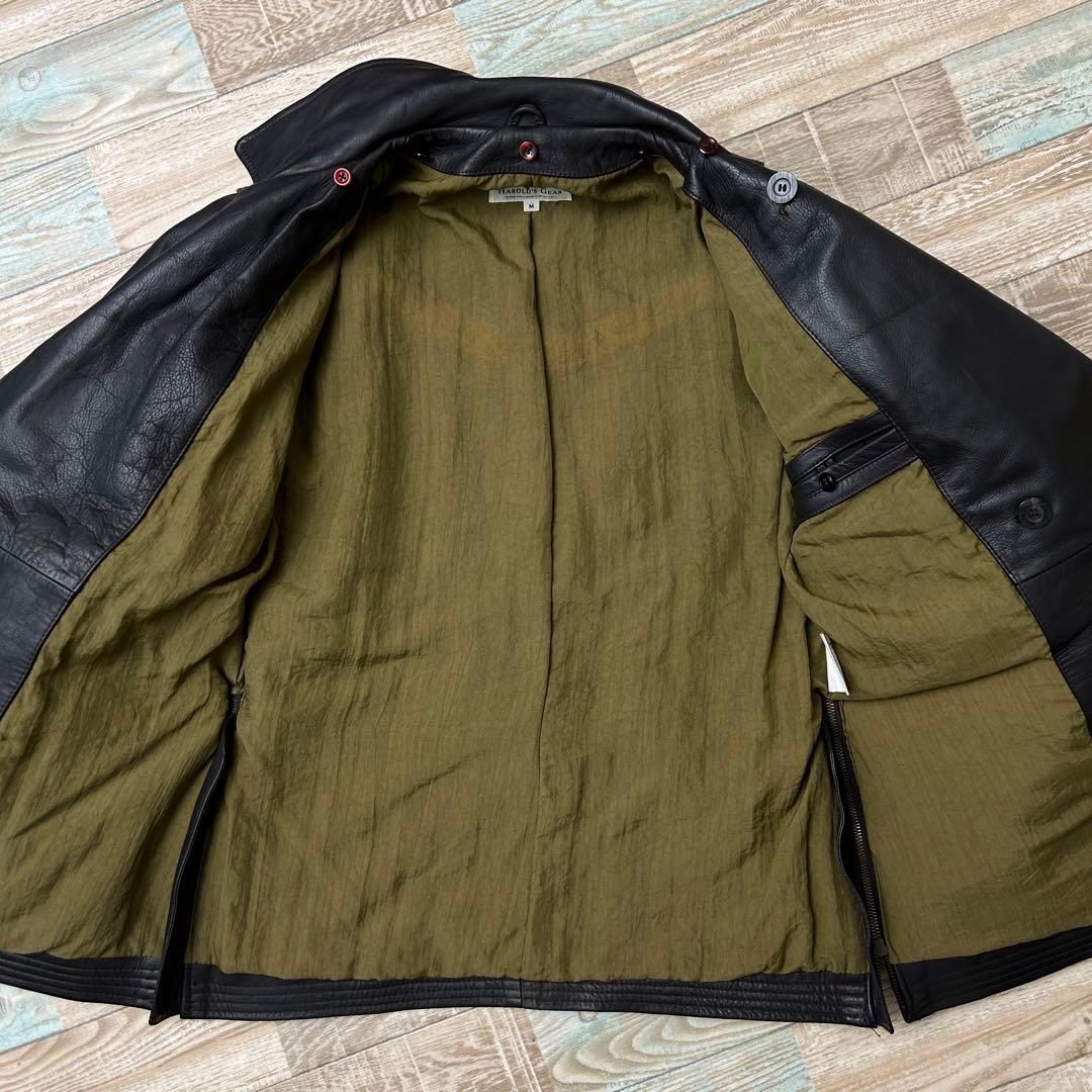 HAROLDS GEAR レザージャケット モーターサイクルコート ブラウン M