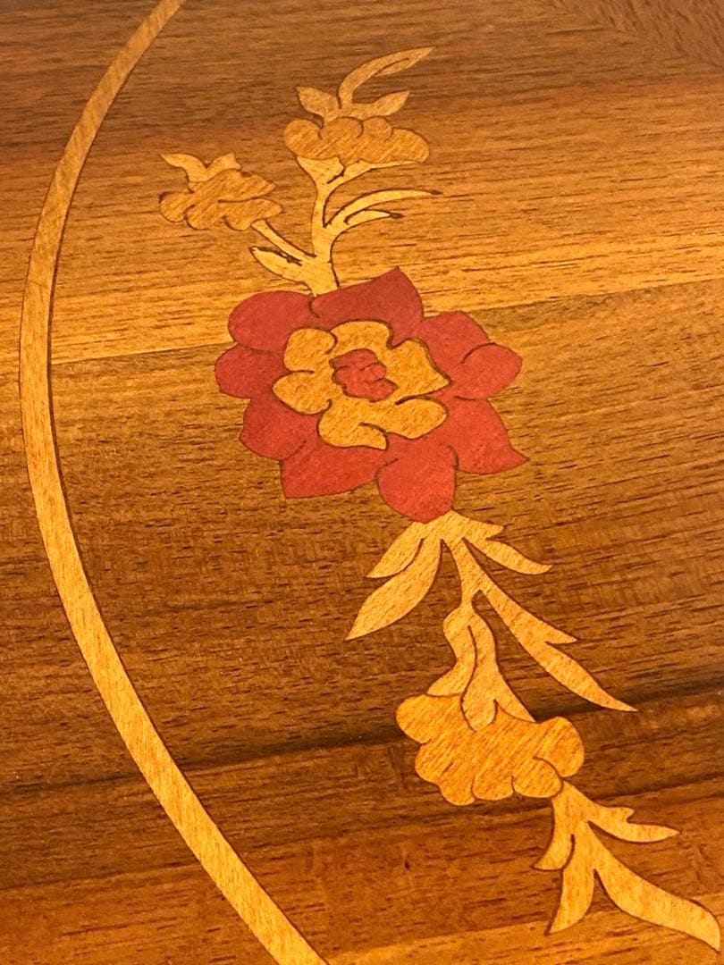 美品 象嵌 コーヒーテーブル カフェテーブル サイドテーブル インテリア 装飾