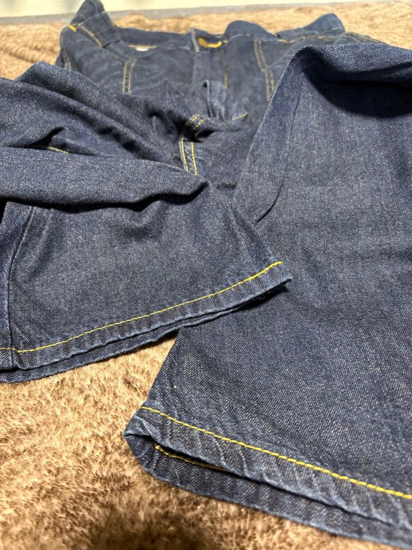 mercibeaucoup メルシーボークーLeeサロペット風サルエルデニム　M