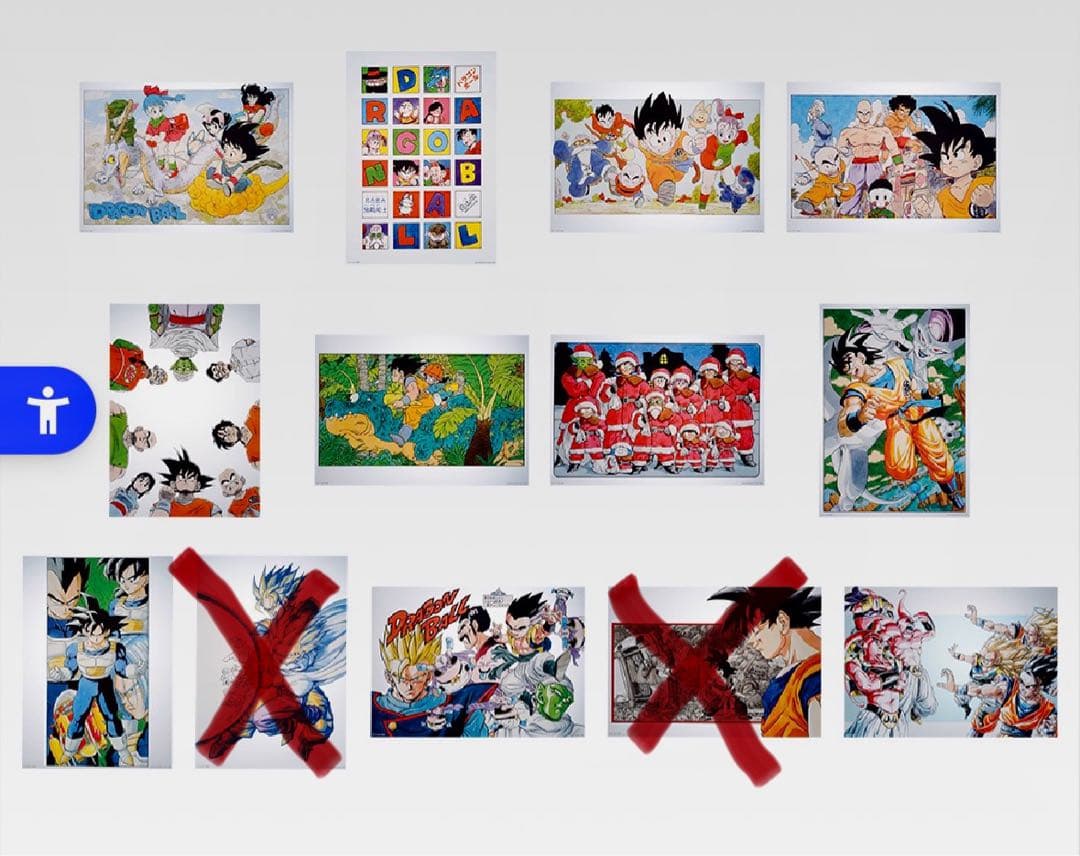 ドラゴンボール 一番くじ　40th H賞クリアポスター　セミコンプ　11種