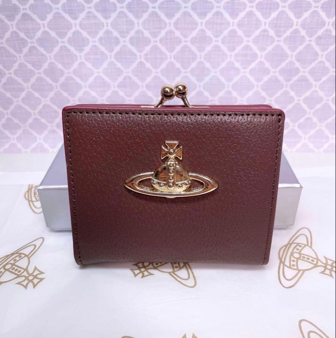 【最新作☆美しい】オーブ ヴィヴィアン・ウエストウッド 二折財布 ブラウン