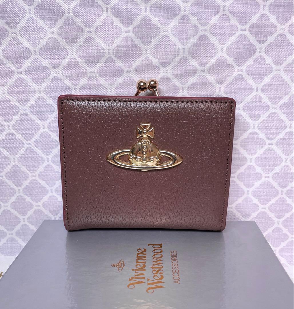 【最新作☆美しい】オーブ ヴィヴィアン・ウエストウッド 二折財布 ブラウン
