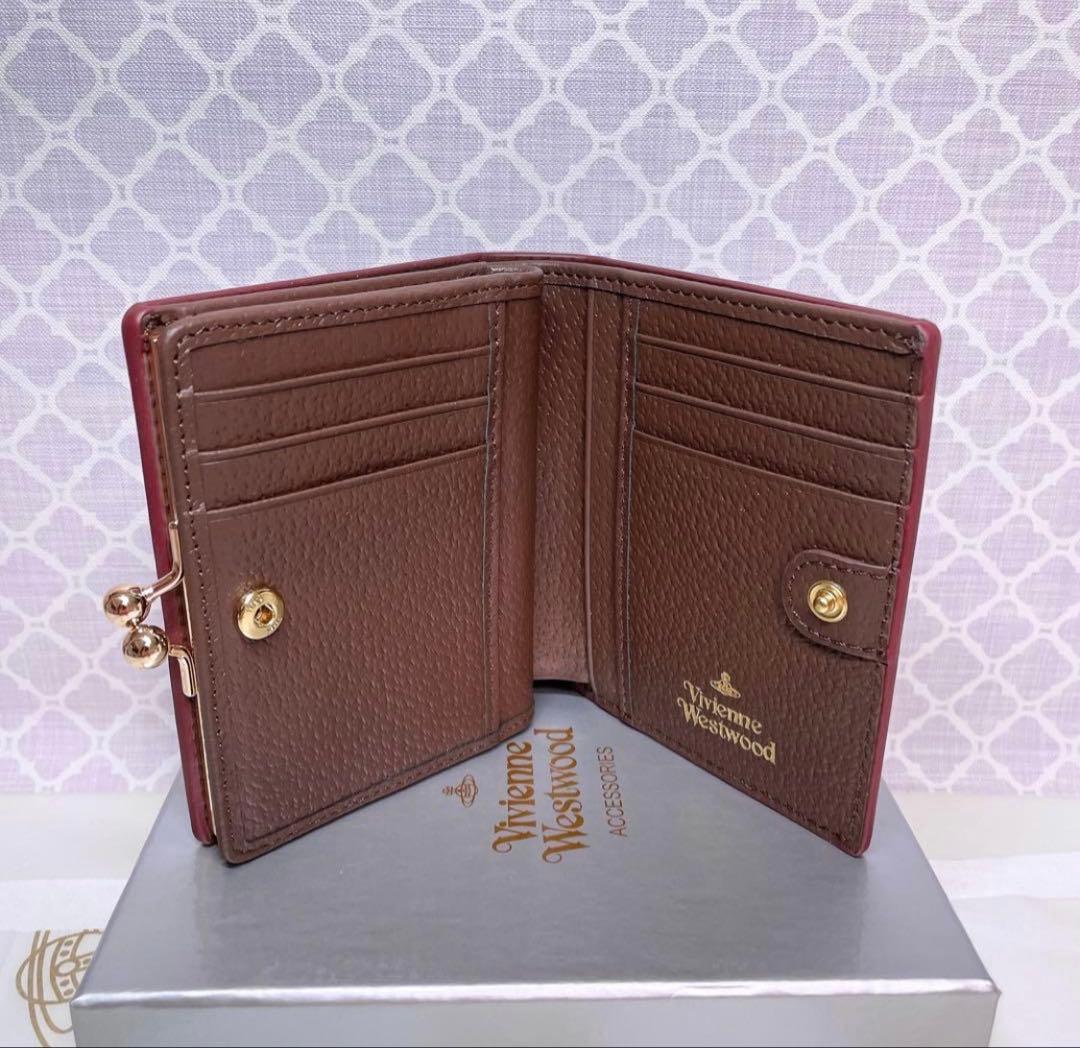 【最新作☆美しい】オーブ ヴィヴィアン・ウエストウッド 二折財布 ブラウン