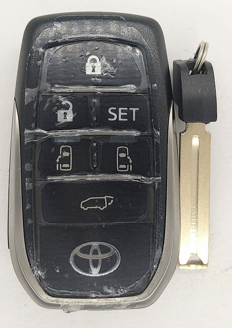 初期化済トヨタ純正スマートキー基盤番号231451-0120新品電池付き2