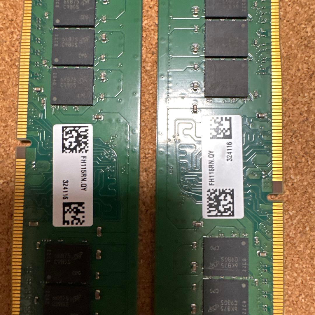 crucial DDR4 16G(8GB メモリ 2400MHz 2枚セット)B