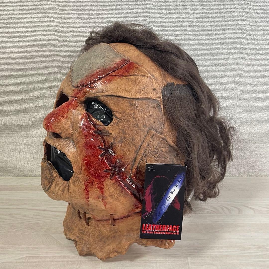 【新品未使用】悪魔のいけにえ マスク 仮面 被り物 ヘッド レザーフェイス