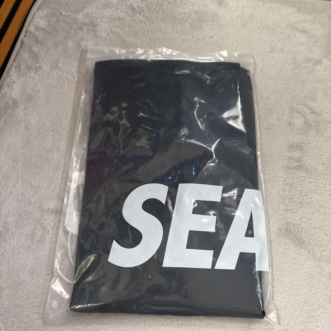 新品WINDANDSEAウィンダンシービッグロゴTシャツ黒キムタク木村拓哉
