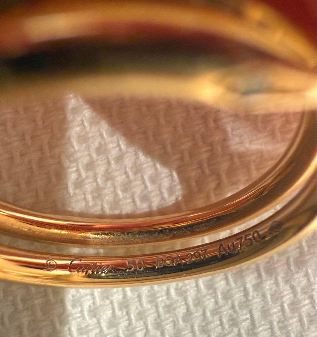 カルティエ ジュストアンクル ダブル ダイヤモンド リング　cartier