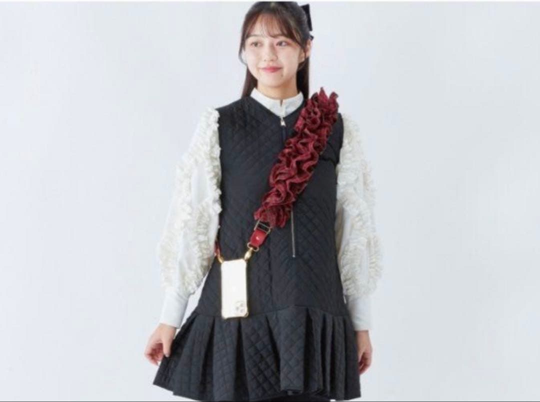 Bibiy. × familiarショルダーストラップ　赤