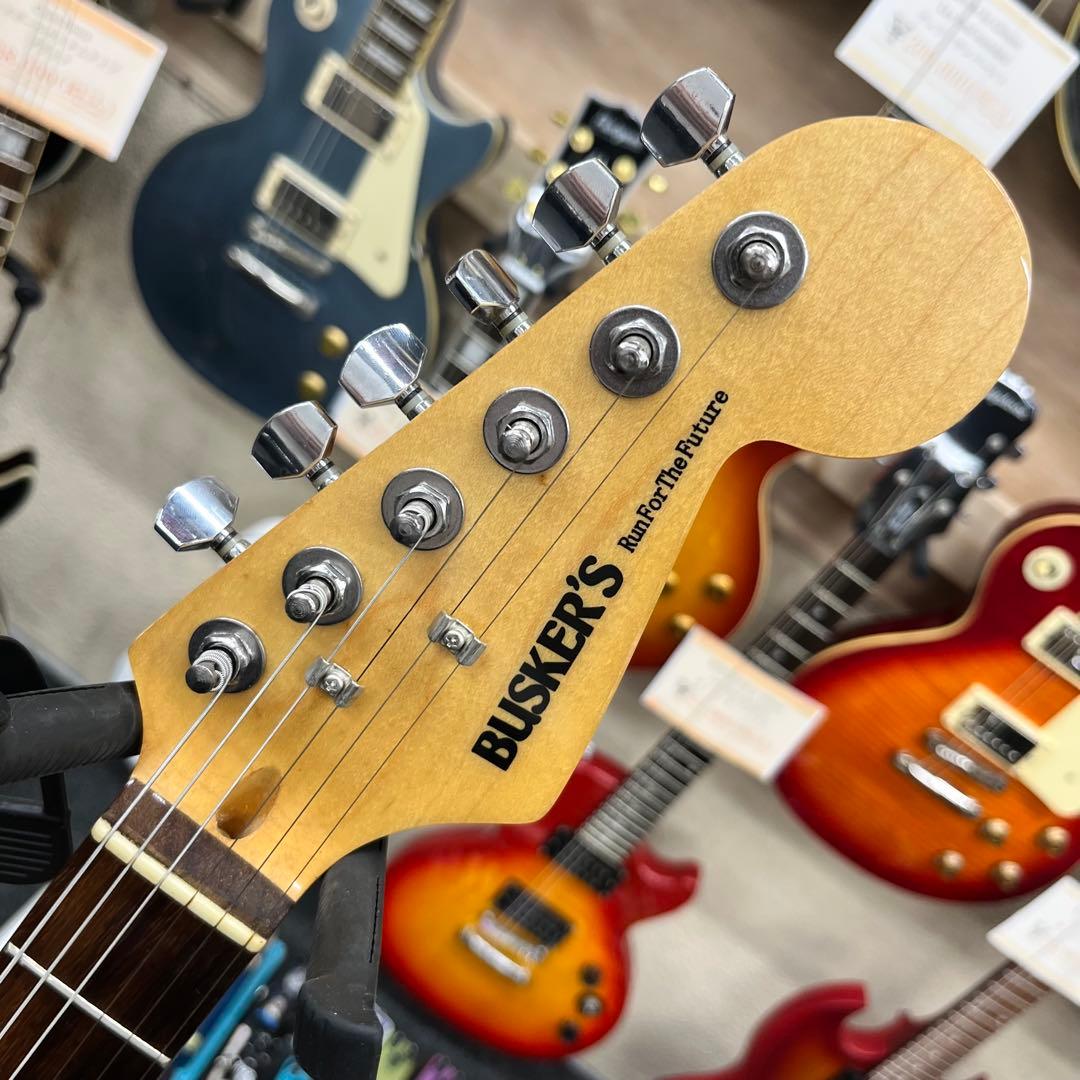 【11222】 BUSKER'S ストラトキャスタータイプ キルテ ブルー