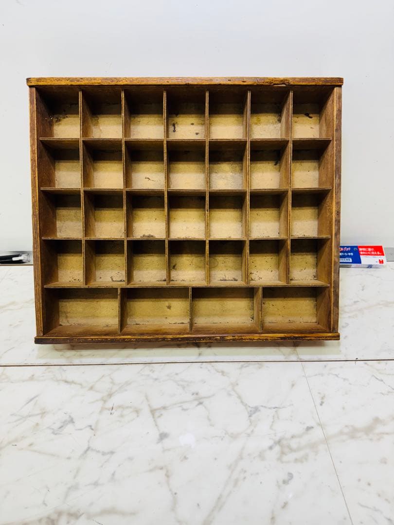 木製小物入れ トレイ 升箱 木箱 飾り棚 32マス オフィス 業務 木製