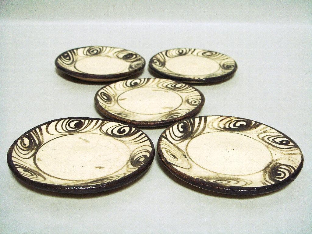 921『馬の目 豆皿手塩皿 ５枚』　/骨董品 古美術 古道具 アンティーク