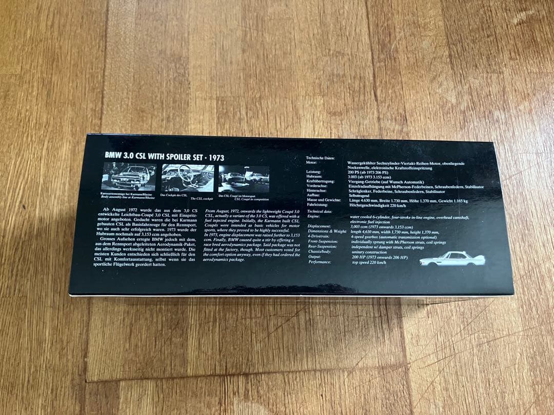 未開封品 1/18 BMW 3.0 CSL Spoiler Set 1973