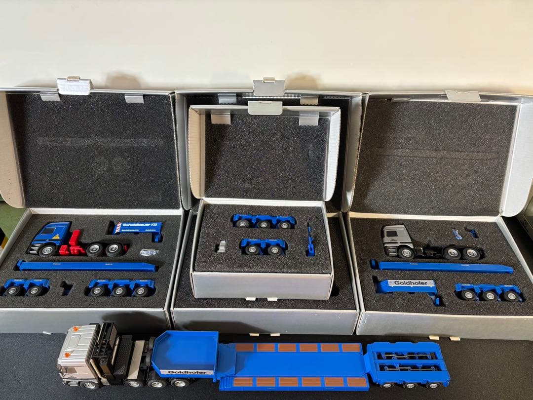 Schmidbauer KG & Goldhofer ミニカートレーラーセット