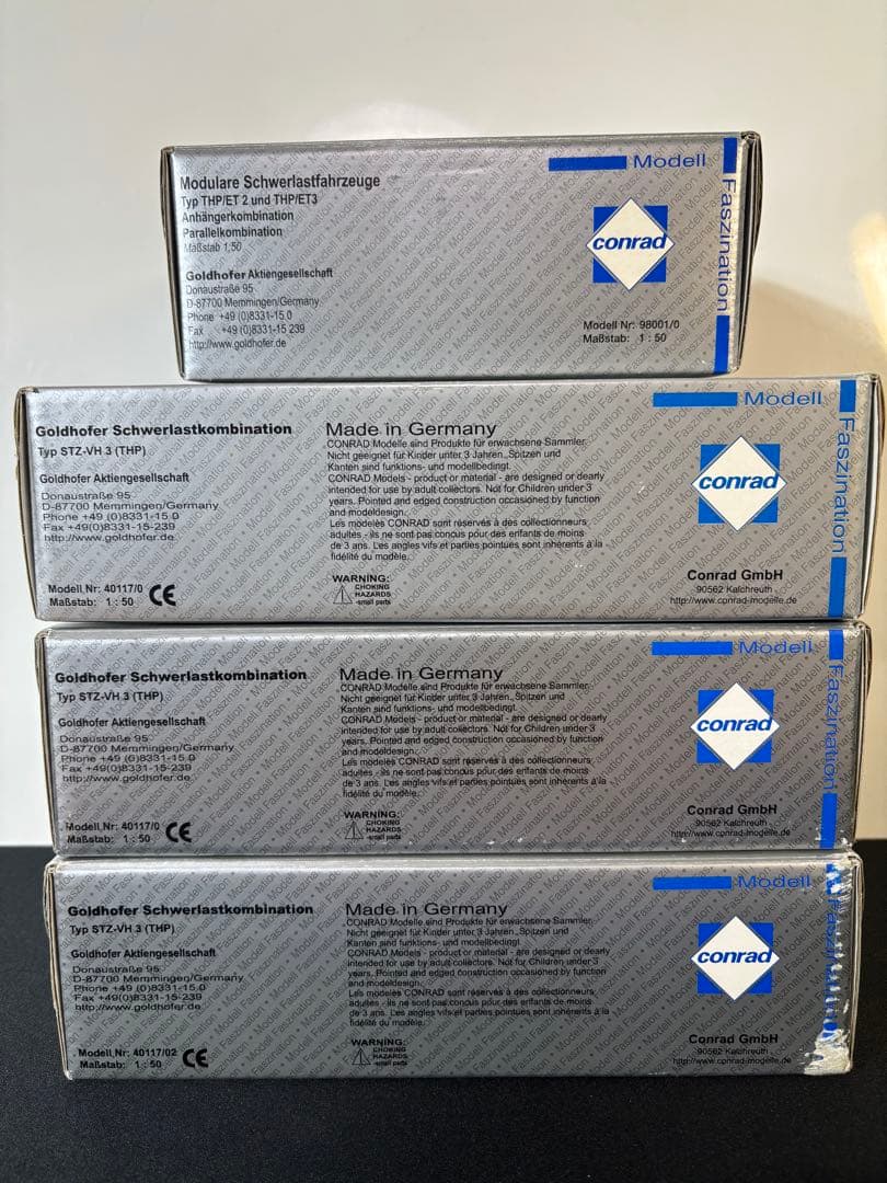 Schmidbauer KG & Goldhofer ミニカートレーラーセット
