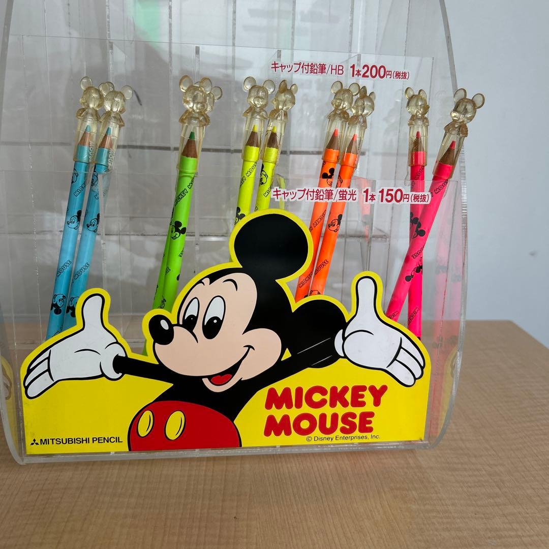 【レトロ】 三菱鉛筆　文房具　什器　ミッキー　Disney
