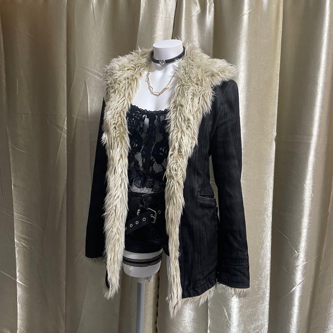 ニコル ファージャケット grunge 平成ギャル お兄系