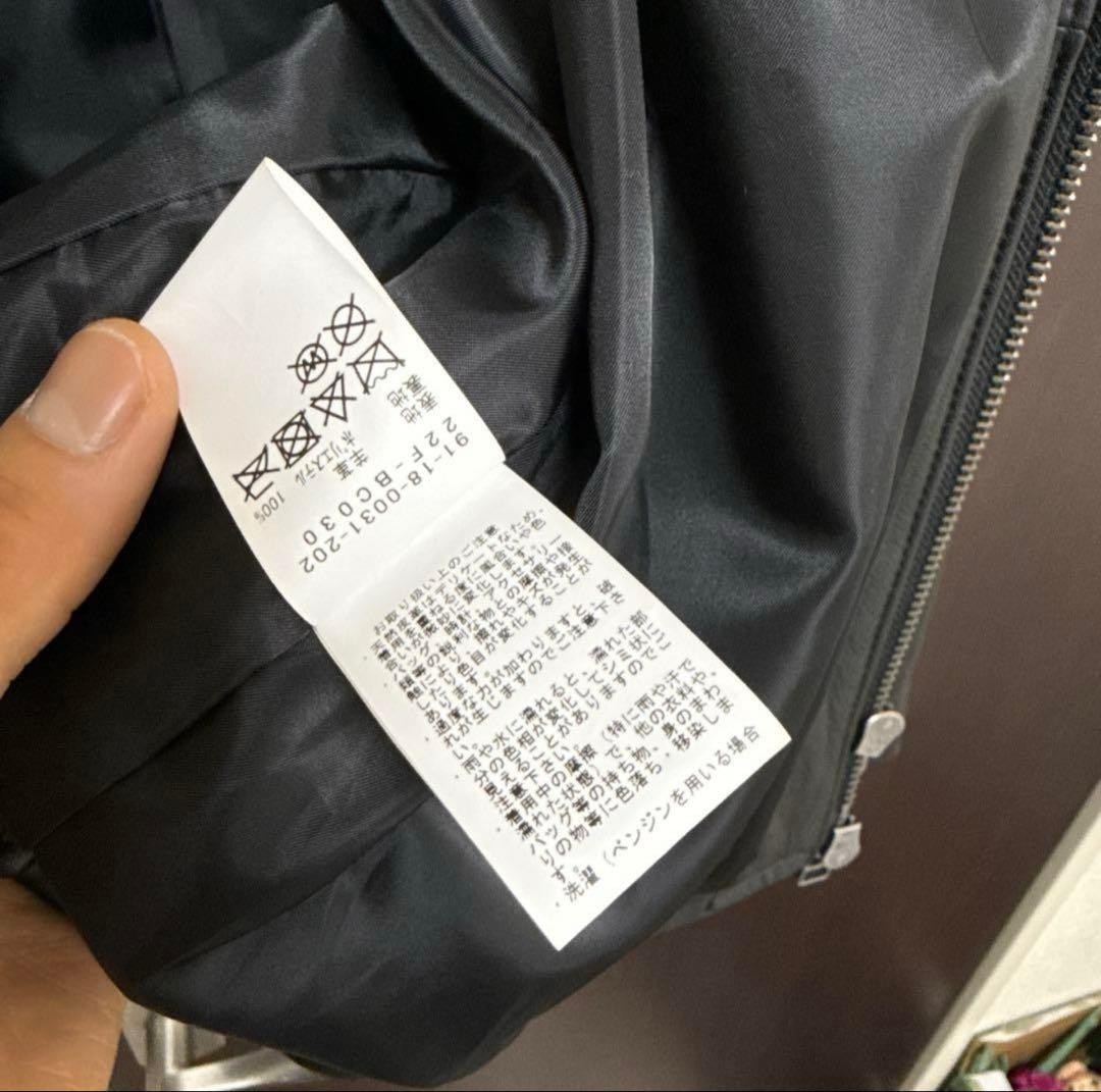 B:MING by BEAMS ブラック レザー シングルライダースジャケット