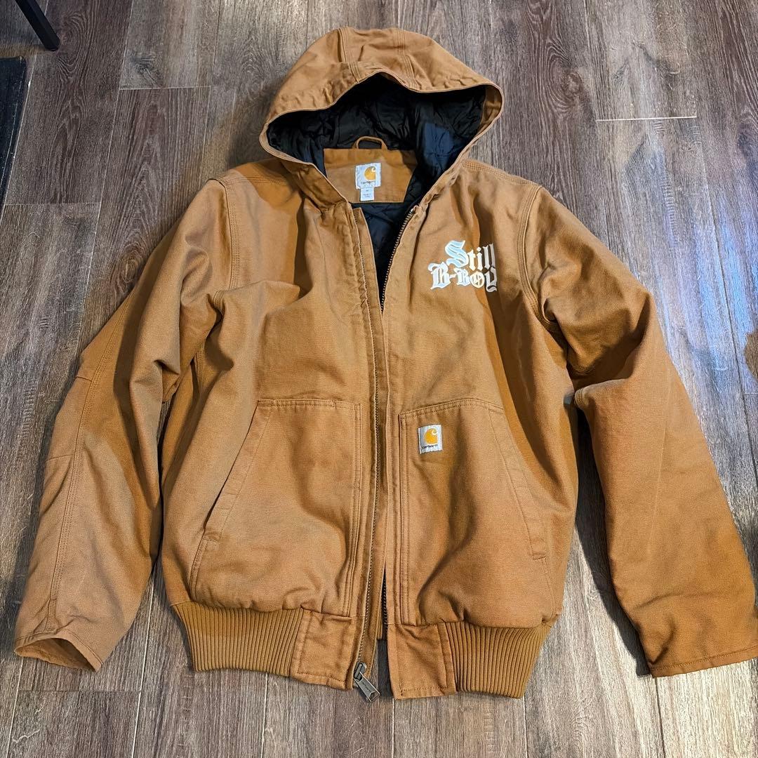 Carhartt フード付きブラウンジャケット M