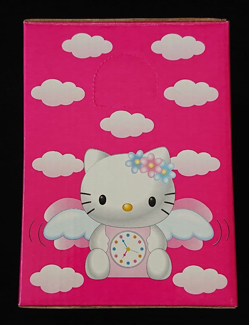 サンリオ ハローキティ パタパタウィングクロック ピンク エンジェル 希少 レア